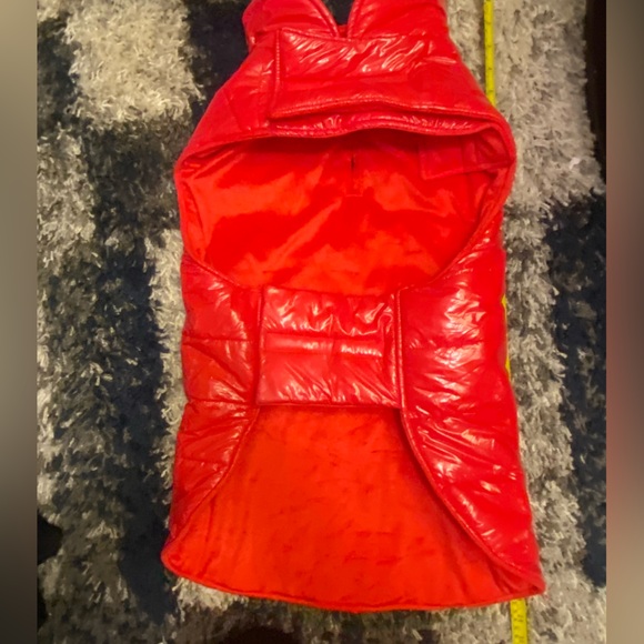 NWOT XL dog 🐶puffer coat, bright red - Picture 3 of 6